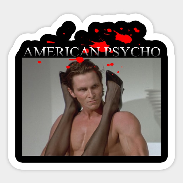 American Psycho Sticker by Visionary Canvas